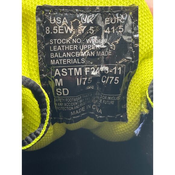 WOLVERINE RUSH ESD W10669 Men's NEW Composite-Toe Work Shoe Blue US Size 8.5 EW - Picture 10 of 11